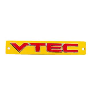 Emblemat VTEC czerwony z chromem (110mm x 15mm) zdjęcia 1