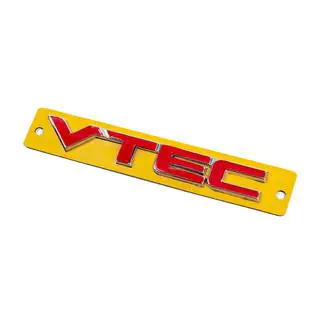 Emblemat VTEC czerwony z chromem (110mm x 15mm) zdjęcia 2