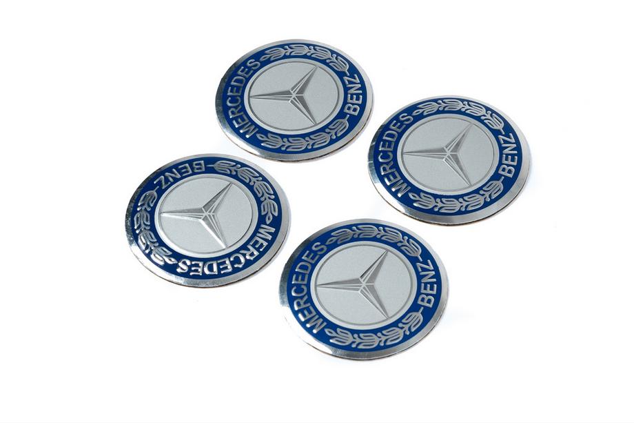 Mercedes-Benz Naklejki na felgi 56mm J1017 (4 szt) Zdjęcia 1