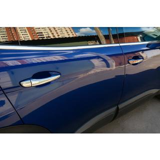Nakładki na klamki Carmos (4 szt, Stal Nierdzewna) Citroen C-3 Aircross 2017-2024 zdjęcia 1