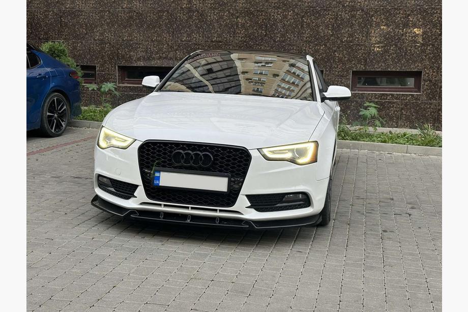Audi A5 2007-2015 Dokładka lip przedniego zderzaka Lip (do Base, 2011-2015, do lakierowania) Image