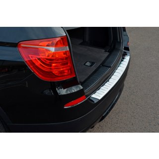 Nakładka na tylny zderzak ze stali nierdzewnej OmsaLine (połysk, nierdzewna) BMW X3 F25 2011-2018 zdjęcia 1