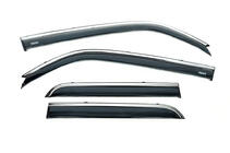 Toyota 4Runner 2009-2024 Deflektory szyb z listwą chromowaną (4 szt, Niken) zdjęcia 2