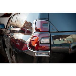 Chromowane Nakładki na Lampy Tylne V2 (2 szt., 2018+) Toyota Land Cruiser Prado 150 2009-2023 zdjęcia 1