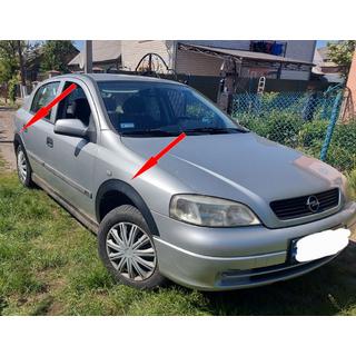 Poszerzenia nadkoli (4 szt, czarne metaliczne) Opel Astra G classic 1998-2012