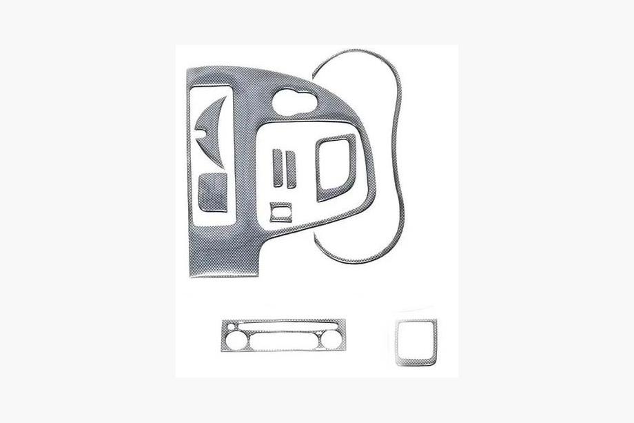 Renault Kangoo 2008–2020 Nakładki na deskę rozdzielczą karbonowe (mały zestaw) Image