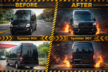 Mercedes Sprinter W906 2006–2018 Zestaw facelift do W907 zdjęcia 1