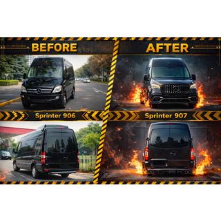 Zestaw facelift do W907 Mercedes Sprinter W906 2006–2018 zdjęcia 1