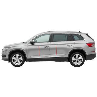 Wąskie listwy drzwiowe ze stali nierdzewnej Carmos Skoda Kodiaq 2016-2023 zdjęcia 1