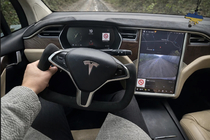 Tesla Model X 2015- Kierownica sportowa (Alcantara, karbon, podgrzewana) zdjęcia 1