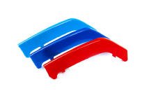 BMW 3 Series F30/F31 2012-2019 Nakładki na kratkę chłodnicy 8-żeberkową (3 szt.) zdjęcia 4