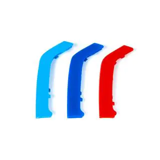 Nakładki na kratkę chłodnicy 8-żeberkową (3 szt.) BMW 3 Series F30/F31 2012-2019 zdjęcia 2