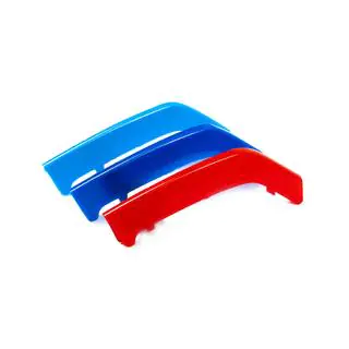 Nakładki na kratkę chłodnicy 8-żeberkową (3 szt.) BMW 3 Series F30/F31 2012-2019 zdjęcia 4