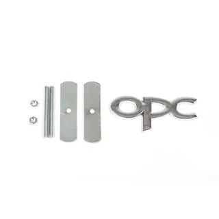 Metalowa plakietka na grill OPC (Chrom) zdjęcia 1