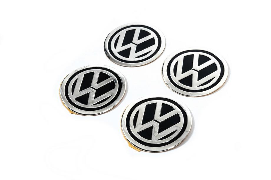 Volkswagen Naklejki na dekielki felg 60mm vw-60-n-bl (4szt) Zdjęcia 1