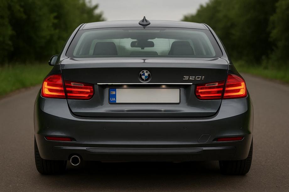 BMW 3 Series F30/F31 2012-2019 Listwa nad tablicą rejestracyjną (stal nierdzewna) Sedan (Chrom) Image