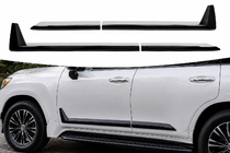 Lexus LX 500d/600 2022- Czarne listwy drzwiowe F-Sport bialy+czarny (4 szt, ABS) zdjęcia 1