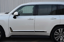 Lexus LX 500d/600 2022- Czarne listwy drzwiowe F-Sport bialy+czarny (4 szt, ABS) zdjęcia 3