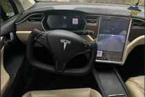 Tesla Model X 2015- Kierownica w stylu steru (Skaj i wstawki z karbonu) zdjęcia 6