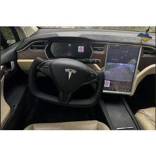 Kierownica w stylu steru (Skaj i wstawki z karbonu) Tesla Model X 2015- zdjęcia 1