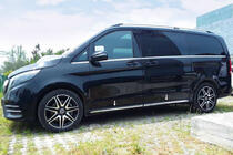 Mercedes Vito/V-class W447 2014- Nakładki progowe ze stali nierdzewnej (4 szt.) zdjęcia 1