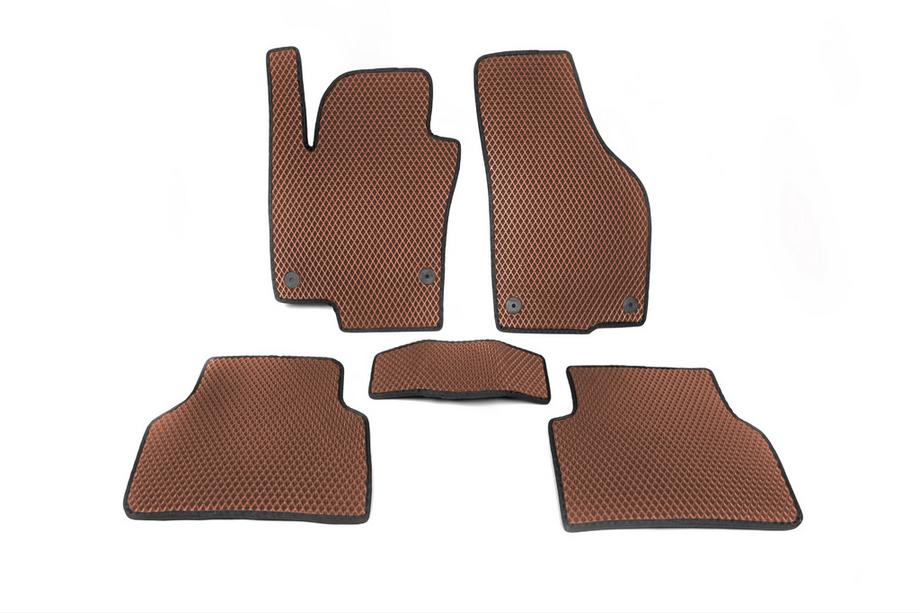Volkswagen Tiguan 2007-2016 Dywaniki EVA (Brązowe) Image