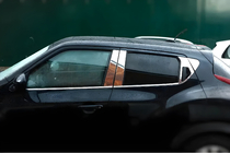 Nissan Juke 2010-2019 Listwy Słupków Drzwi ze Stali Nierdzewnej Omsa Line (6 szt.) zdjęcia 1