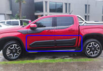 Volkswagen Amarok 2022- Listwy drzwiowe EuroCap (6 szt, ABS) zdjęcia 1