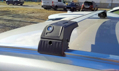 BMW X3 F25 2011-2018 Bagażnik dachowy na zintegrowane relingi zamykany na klucz Skybar V2 (2 szt.) zdjęcia 2