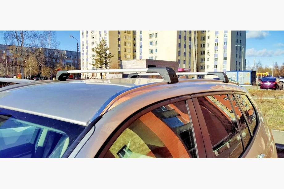 BMW X3 F25 2011-2018 Bagażnik dachowy na zintegrowane relingi zamykany na klucz Skybar V2 (2 szt.) Image