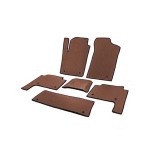 Dywaniki EVA 3 rzędy (Brązowe) Nissan Patrol Y62 2010-2024 zdjęcia 2