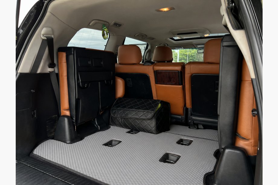 Lexus LX570/450d 2008-2022 Dywanik bagażnika 2 szt (EVA, 7 miejsc, Szary) Image