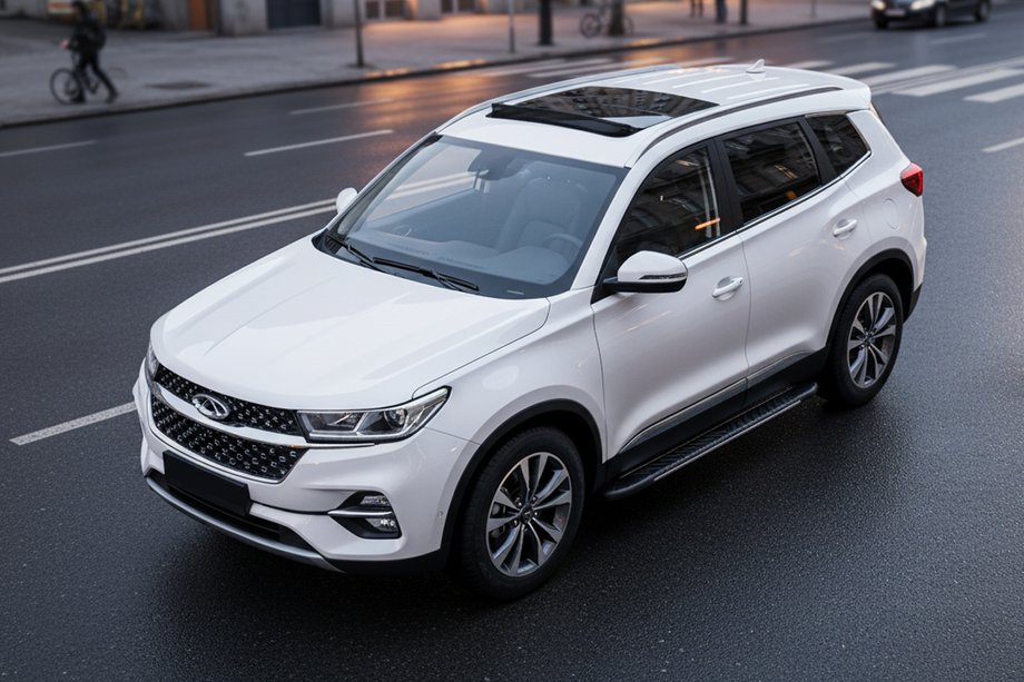 Chery Tiggo 7 2020- Progi boczne Bosphorus Grey (2 szt., aluminium) Image