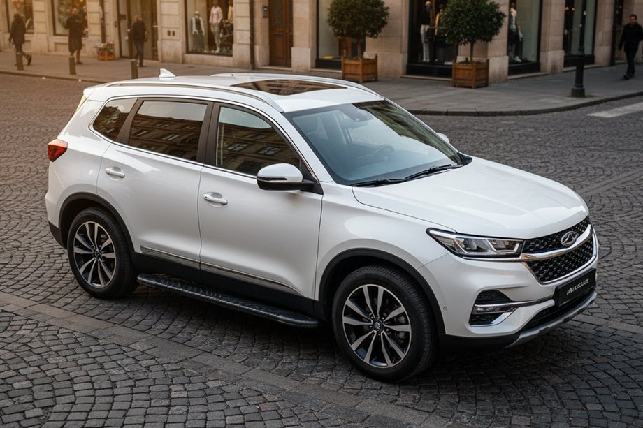 Chery Tiggo 7 2020- Progi Boczné Bosphorus Black (2 szt., Aluminium) Image