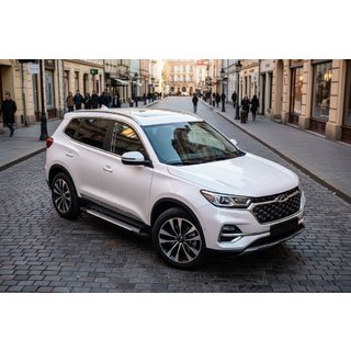 Progi boczne Allmond Grey (2 szt., aluminium) Chery Tiggo 7 2020- zdjęcia 1