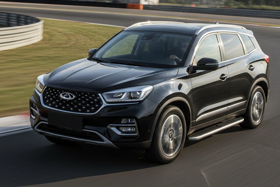 Chery Tiggo 8 2017- Progi Boczne Tayga Grey (2 szt., Aluminium) Image