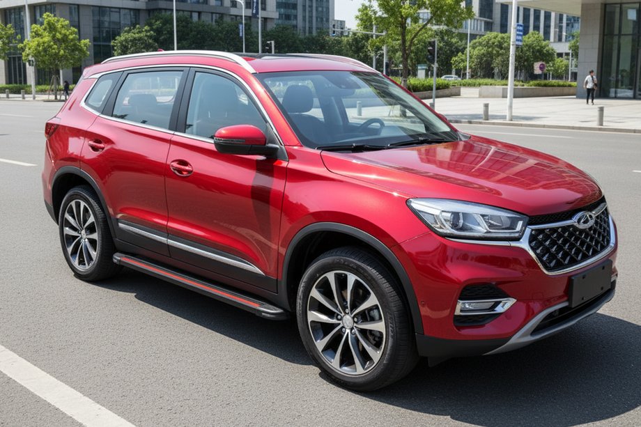 Chery Tiggo 8 2017- Progi Boczné Maya Red (2 szt., Aluminium) Image