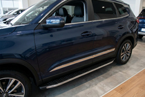 Chery Tiggo 8 2017- Progi Boczné BlackLine (2 szt., Aluminium) zdjęcia 1
