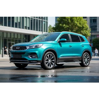 Progi Boczné Tayga V2 (2 szt., Aluminium) Chery Tiggo 8 2017- zdjęcia 1
