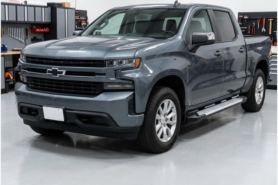 Chevrolet Silverado 2019- Progi boczne Allmond Grey (2 szt., aluminium) Image