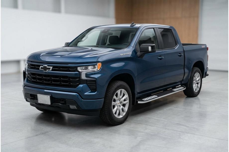 Chevrolet Silverado 2019- Progi Boczné Tayga V2 (2 szt., Aluminium) Image