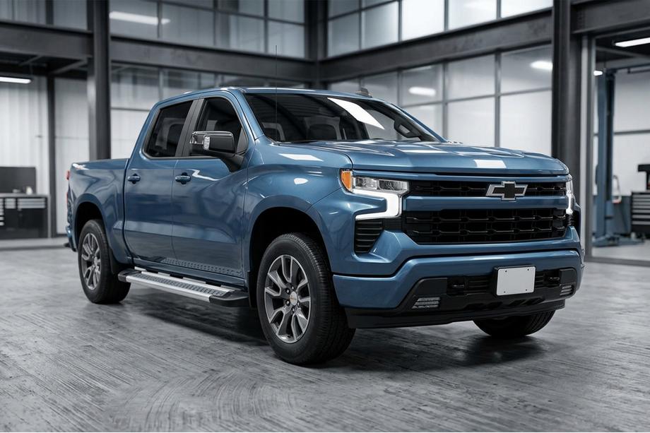 Chevrolet Silverado 2019- Progi Boczné New Vision Grey (2 szt., Aluminium) Image