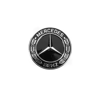Zaślepka zamiast emblematu na maskę Mercedes (czarna, 57mm) zdjęcia 2