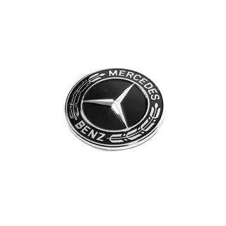 Zaślepka zamiast emblematu na maskę Mercedes (czarna, 57mm) zdjęcia 1