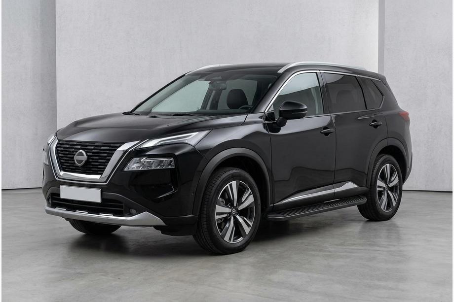 Nissan X-trail T33/Rogue 2022- Progi Boczné Tayga Black (2 szt., Aluminium) Image