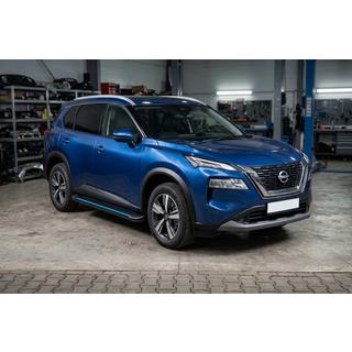 Progi Boczné Maya Blue (2 szt., Aluminium) Nissan X-trail T33/Rogue 2022- zdjęcia 1