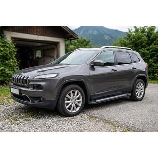 Progi Boczné Vision New Black (2 szt., Aluminium) Jeep Cherokee KL 2013- zdjęcia 1