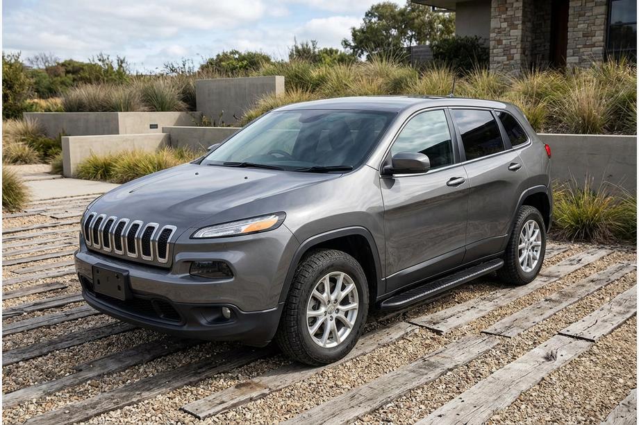 Jeep Cherokee KL 2013- Progi Boczne Bosphore Black (2 szt., Aluminium) Image