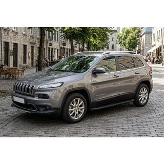 Progi Boczné Tayga Black (2 szt., Aluminium) Jeep Cherokee KL 2013- zdjęcia 1