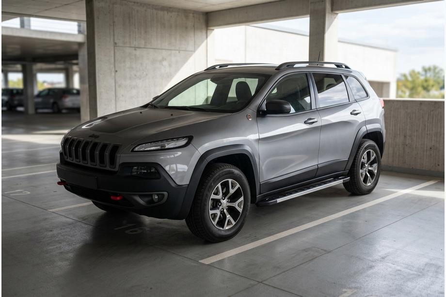 Jeep Cherokee KL 2013- Progi Boczné RedLine V1 (2 szt., Aluminium) Image